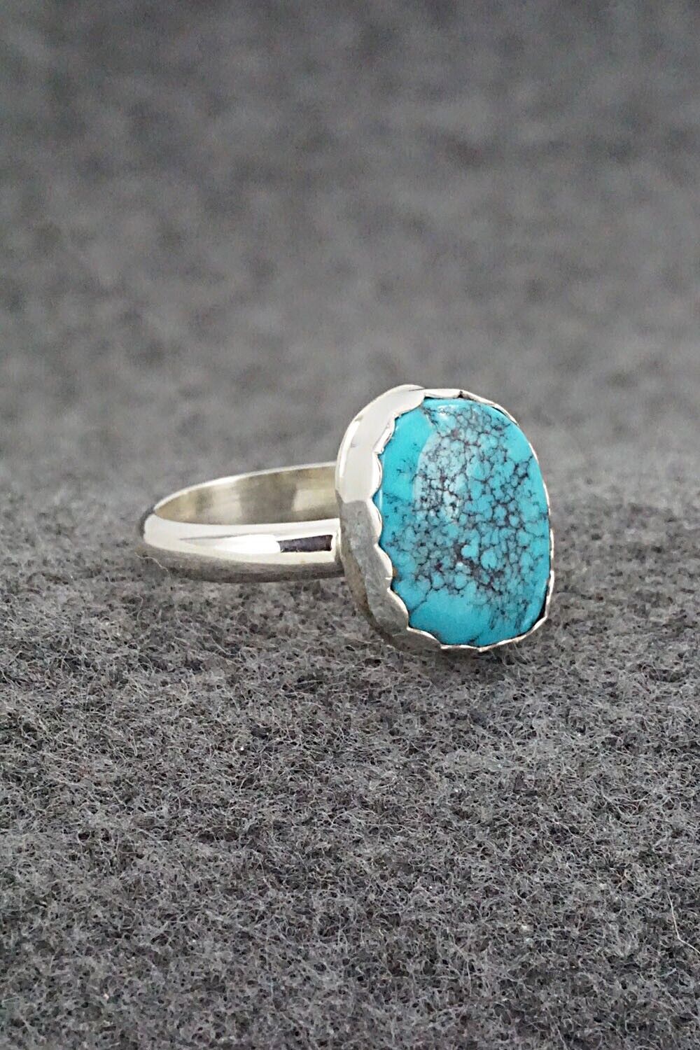 Turquoise & Sterling Silver Ring - Isabelle John - Size 7