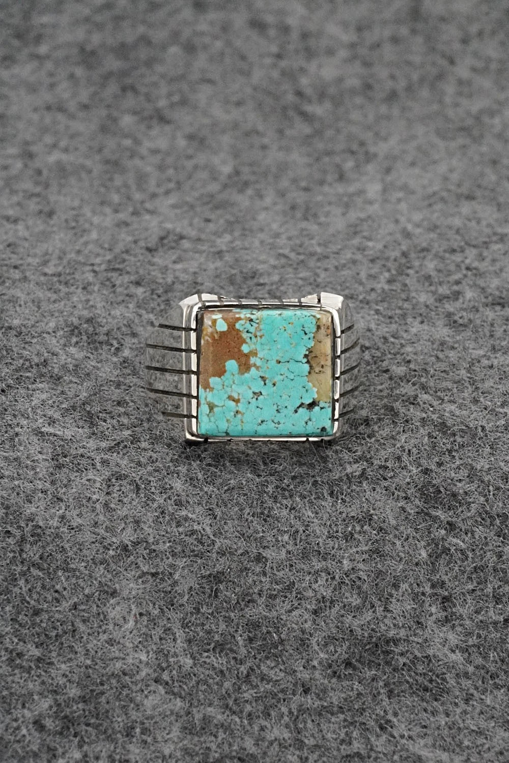 Turquoise & Sterling Silver Ring - Trevor Jack - Size 9.5