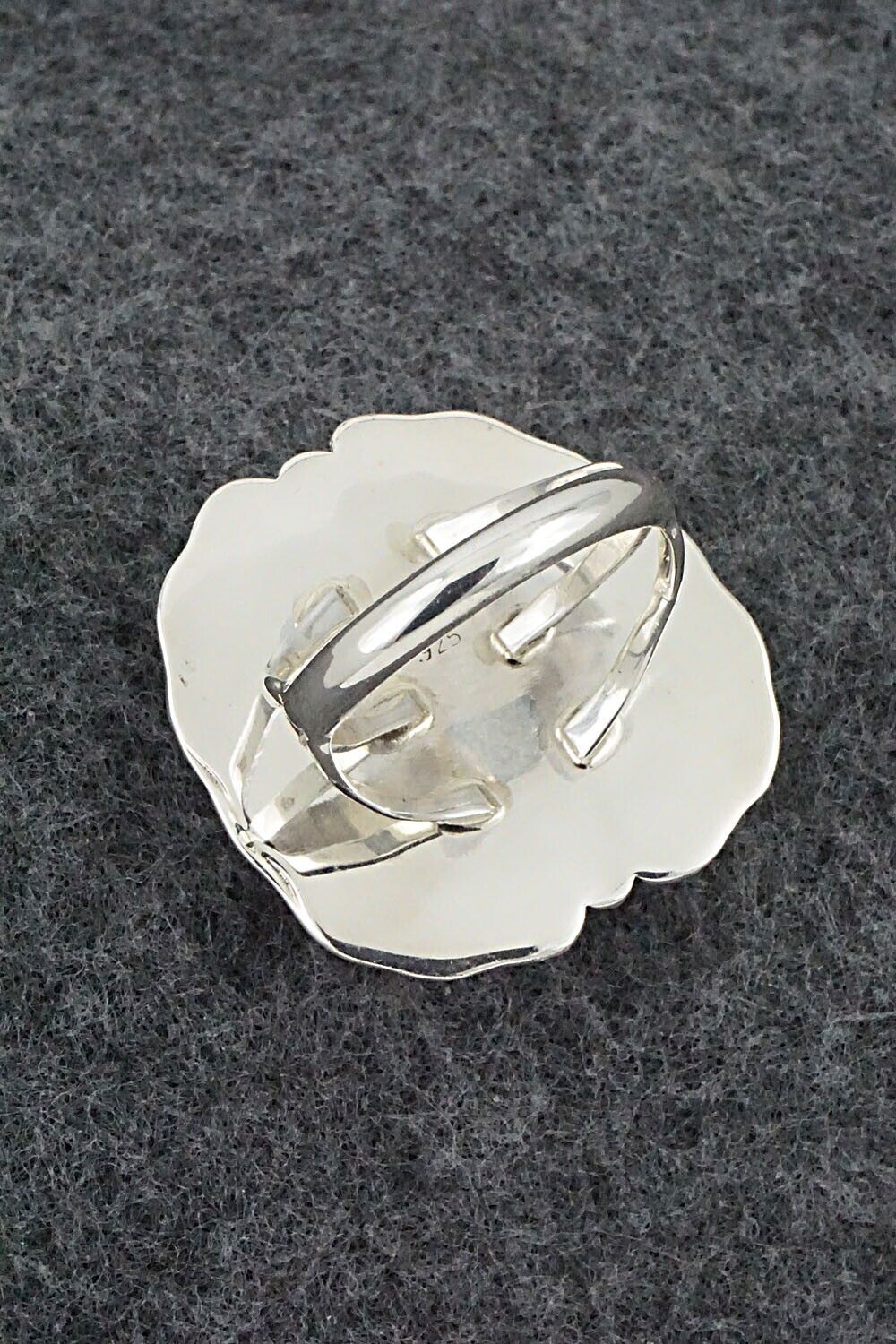 Turquoise & Sterling Silver Ring - Samuel Yellowhair - Size 8.25