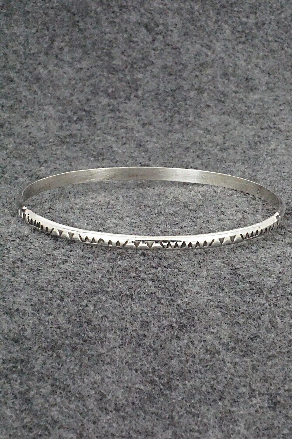 Sterling Silver Bangle Bracelet - Elaine Tahe