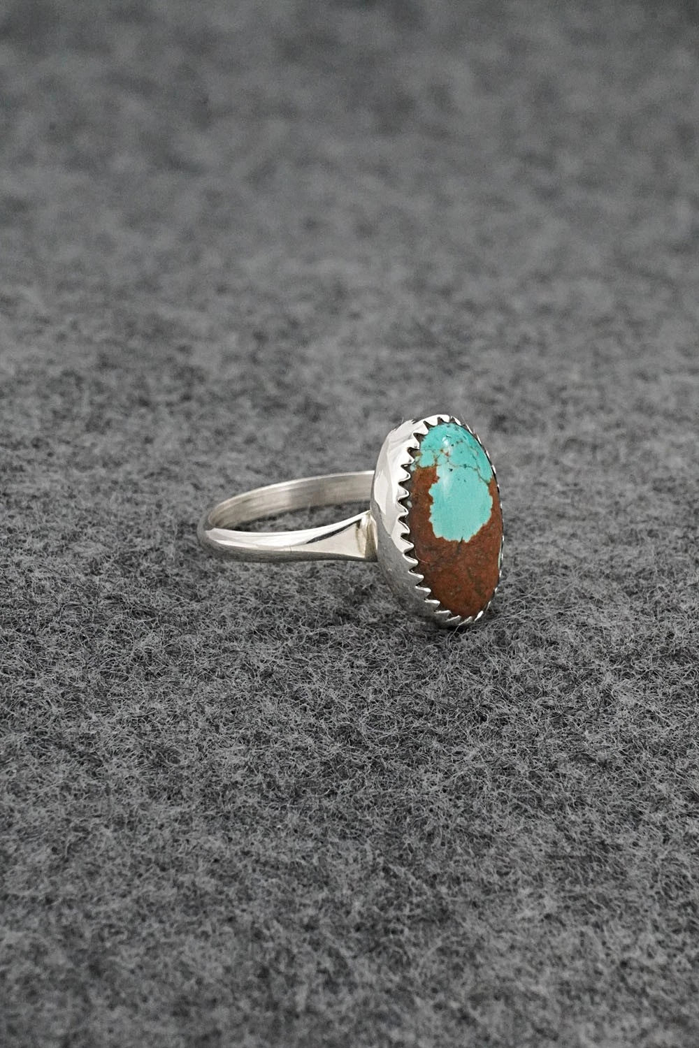 Turquoise & Sterling Silver Ring - Darius Arviso - Size 7.25
