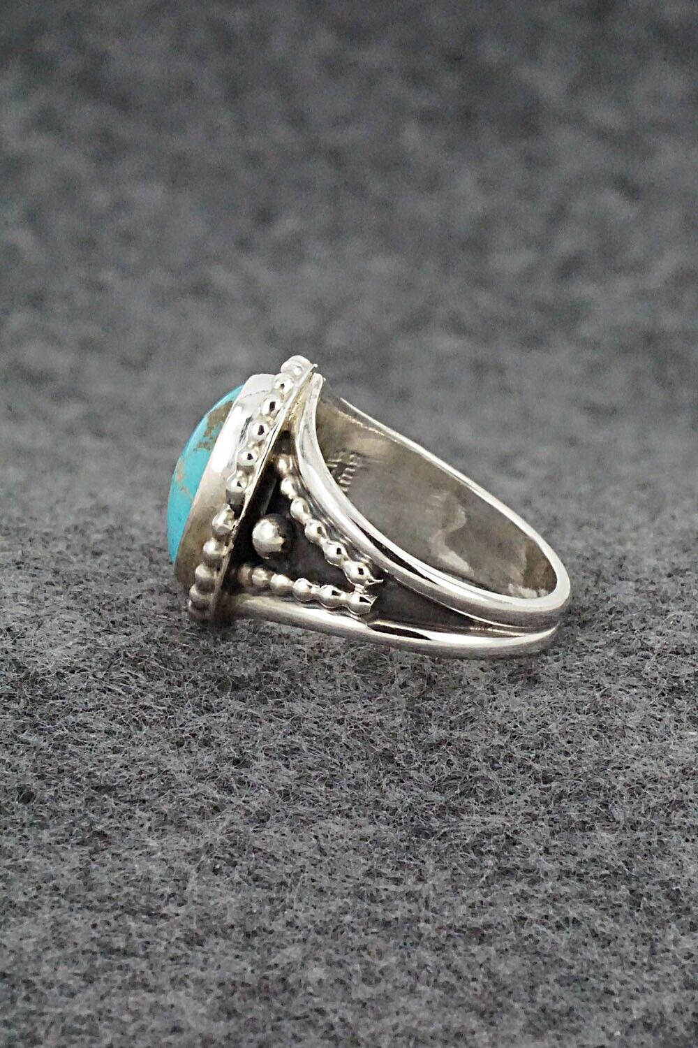 Turquoise & Sterling Silver Ring - Thomas Yazzie - Size 7