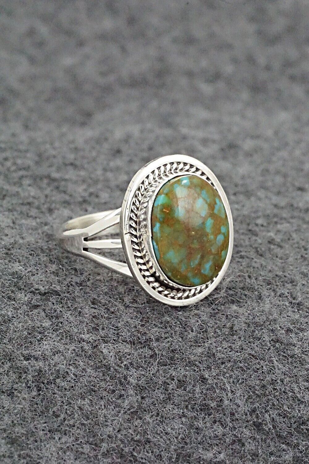 Turquoise & Sterling Silver Ring - Daniel Benally - Size 8.75