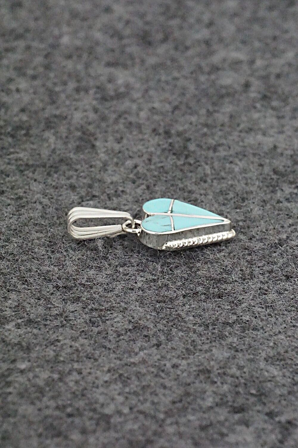 Turquoise & Sterling Silver Pendant - Velda Nastacio