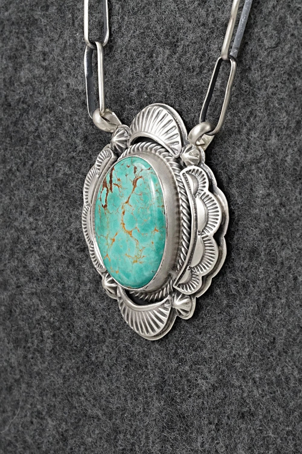 Turquoise & Sterling Silver Necklace - Randy Boyd
