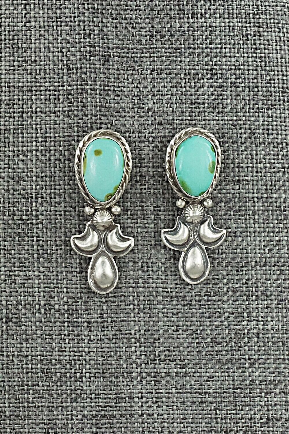 Turquoise & Sterling Silver Squash Blossom Set - Adrienne Gordon