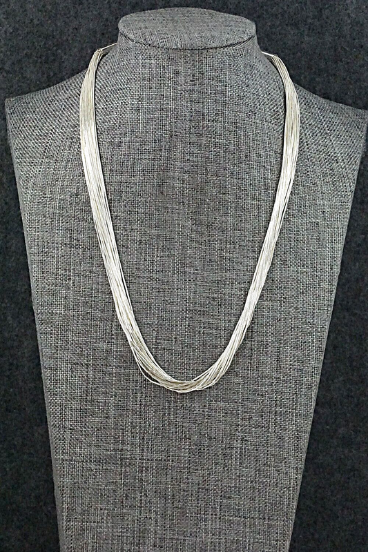 Liquid Silver Necklace - Sterling Silver 18"