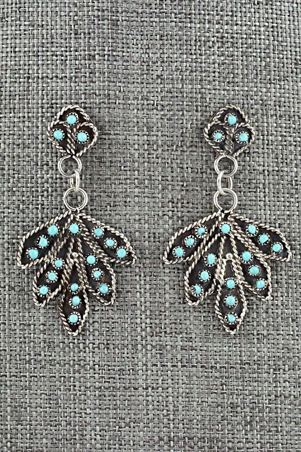 Turquoise & Sterling Silver Earrings - Georgiann Chavez