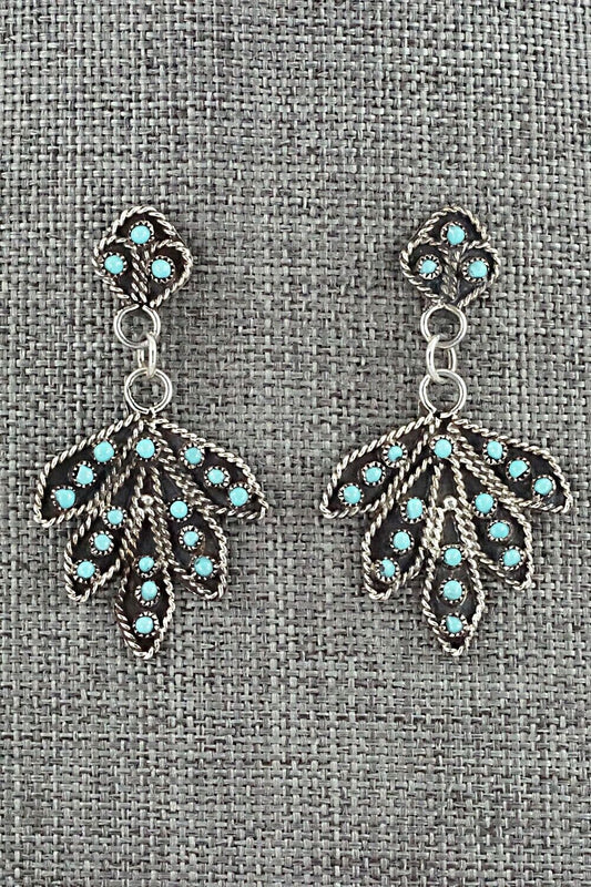 Turquoise & Sterling Silver Earrings - Georgiann Chavez