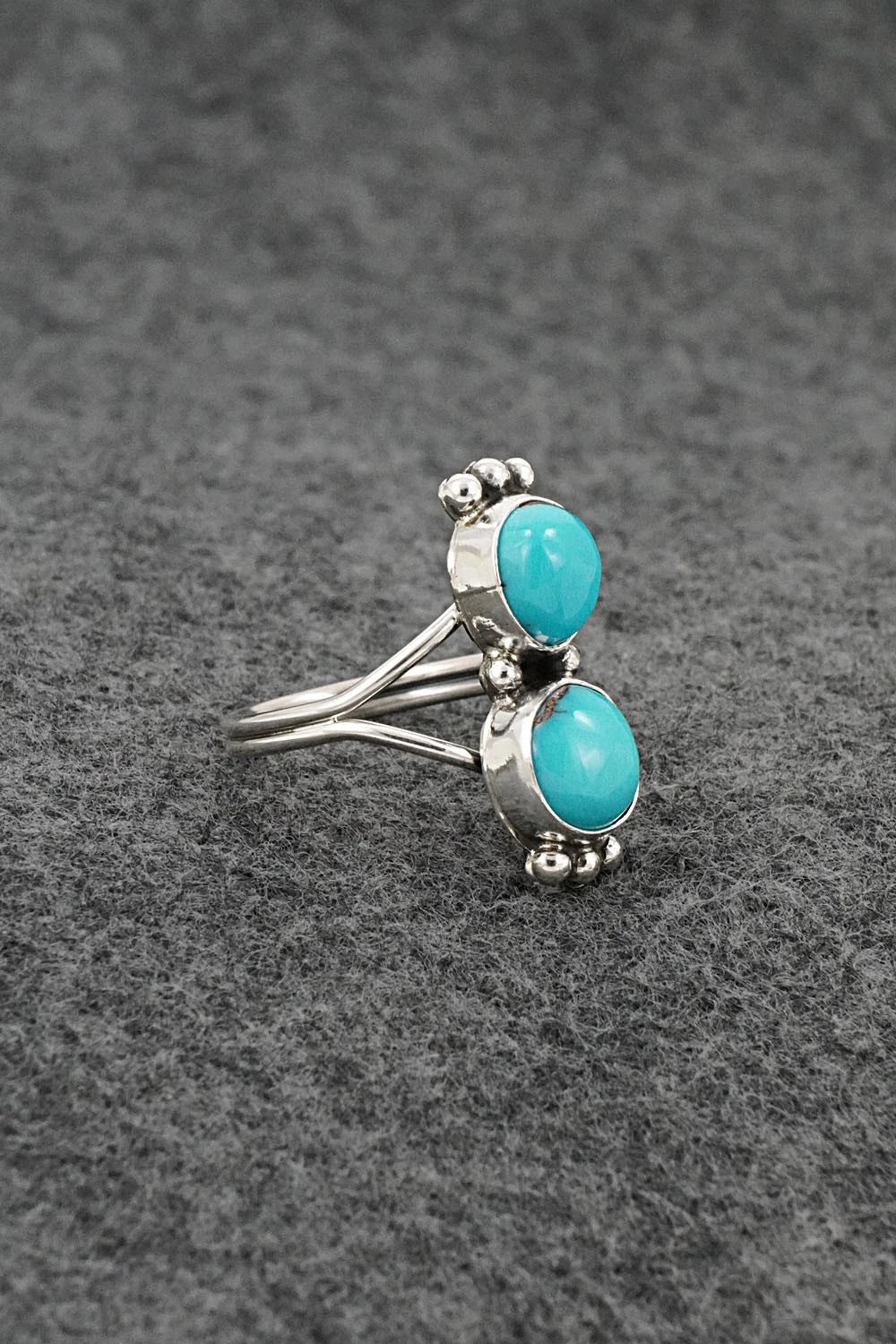 Turquoise & Sterling Silver Ring - Rena Begay - Size 8