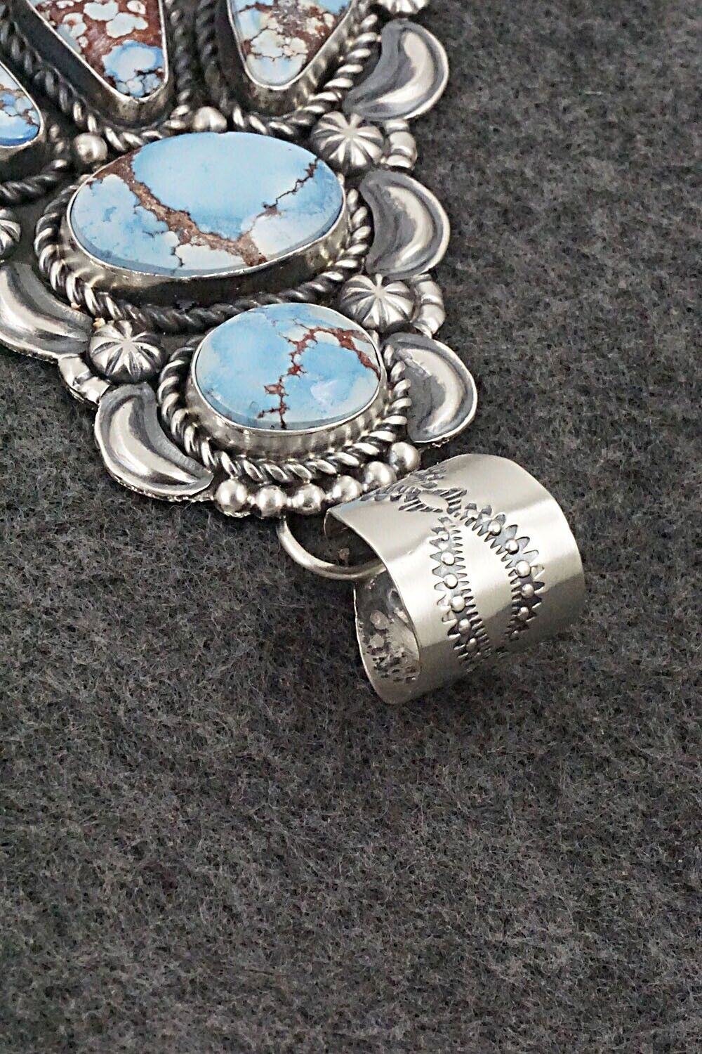 Turquoise and Sterling Silver Pendant - Jeff James