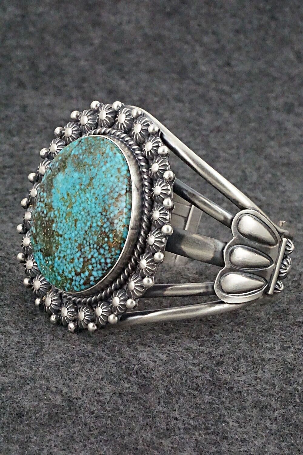 Turquoise & Sterling Silver Bracelet & Ring Set - Raymond Delgarito