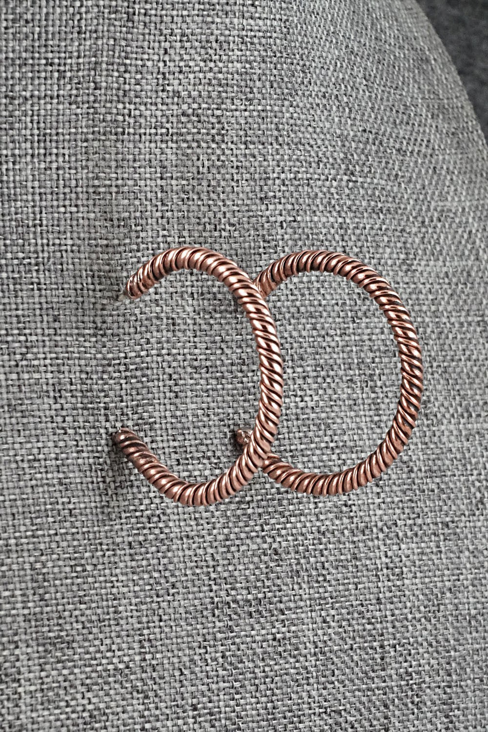 Copper Hoop Earrings - Elaine Tahe