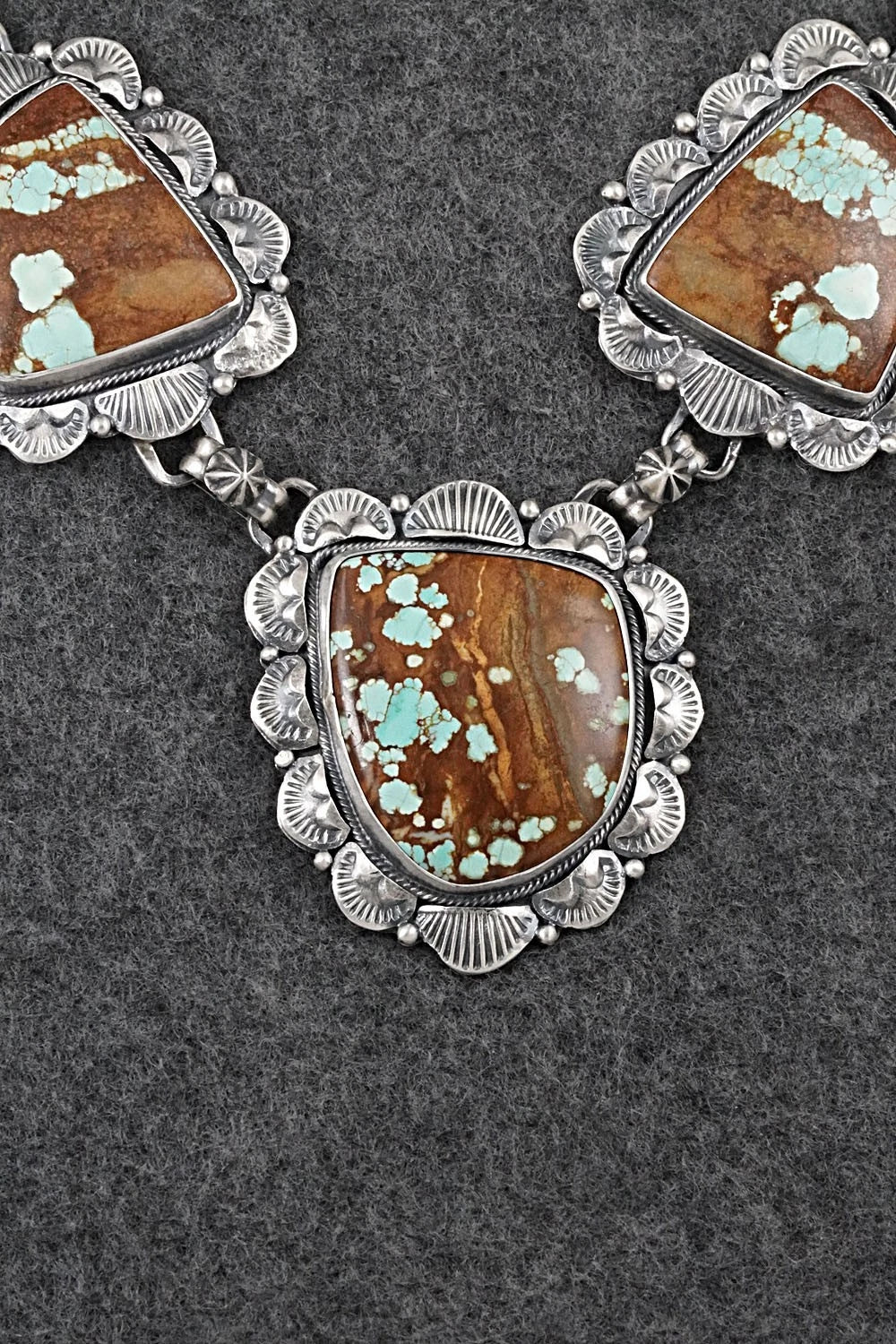 Turquoise & Sterling Silver Necklace and Earrings Set - Bob Becenti