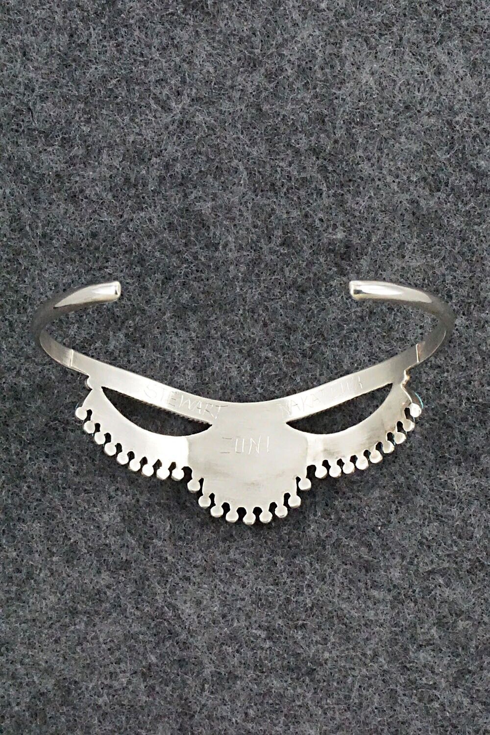 Turquoise & Sterling Silver Bracelet - Stewart Nakatewa