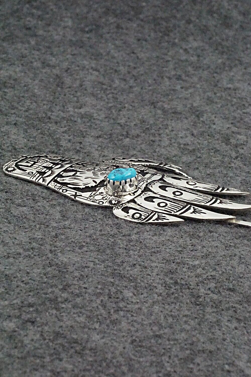 Turquoise & Sterling Silver Pendant - Richard Singer