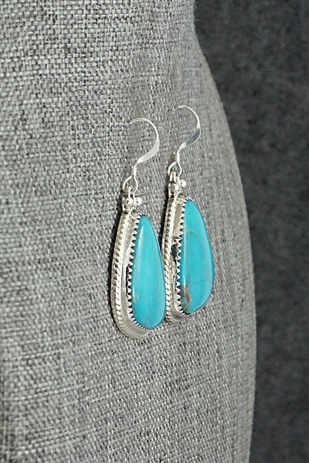 Turquoise & Sterling Silver Earrings - Sharon McCarthy