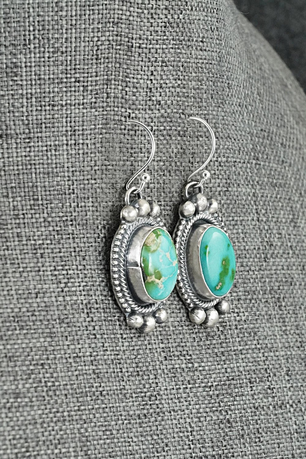 Turquoise & Sterling Silver Squash Blossom Set - Bobby Johnson