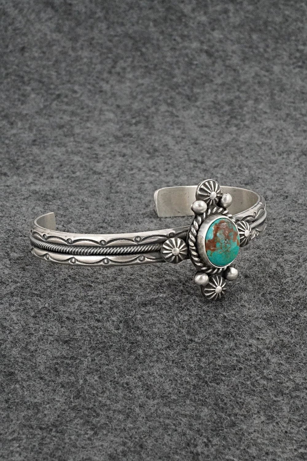 Turquoise & Sterling Silver Bracelet - Michael Calladitto