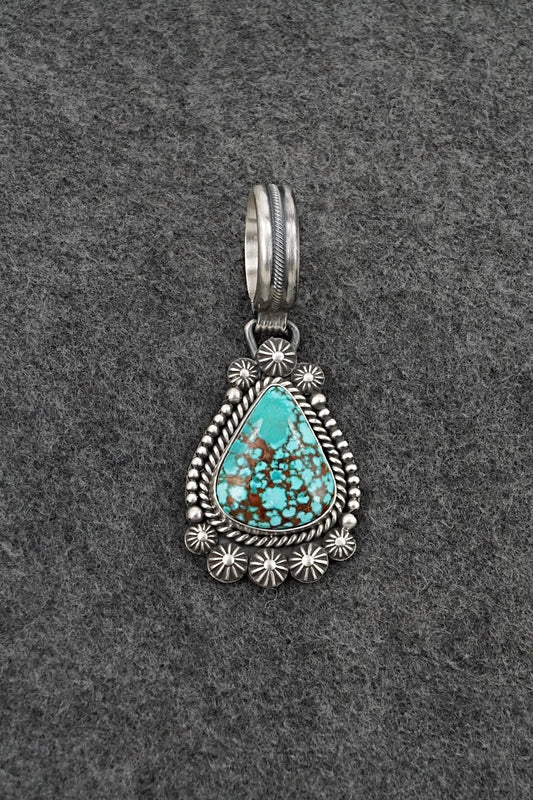 Turquoise & Sterling Silver Pendant - Michael Calladitto
