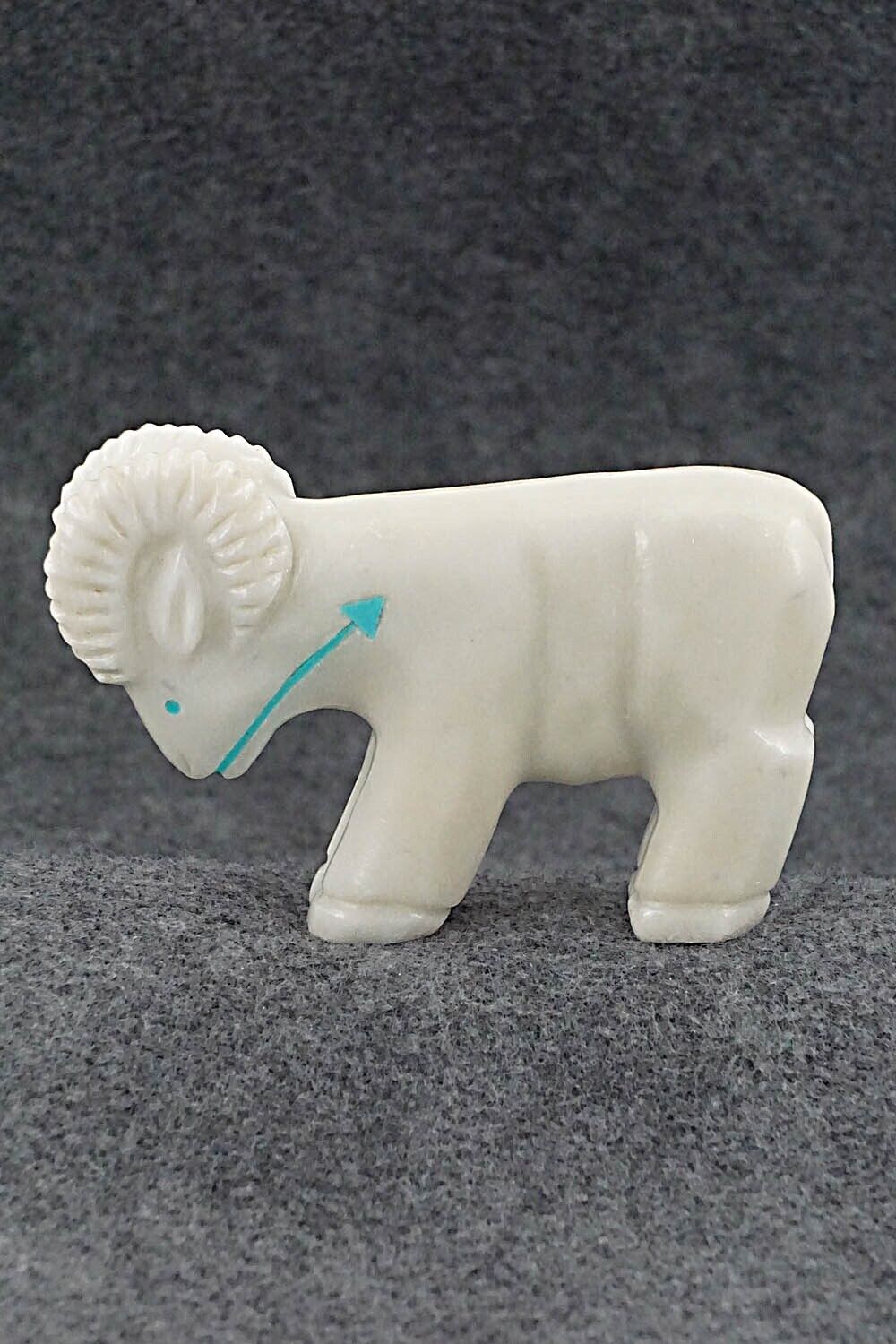 Ram Zuni Fetish Carving - Andres Quandelacy