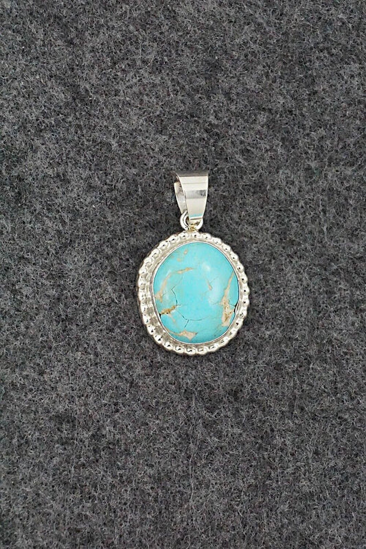 Turquoise & Sterling Silver Pendant - Byron Begay