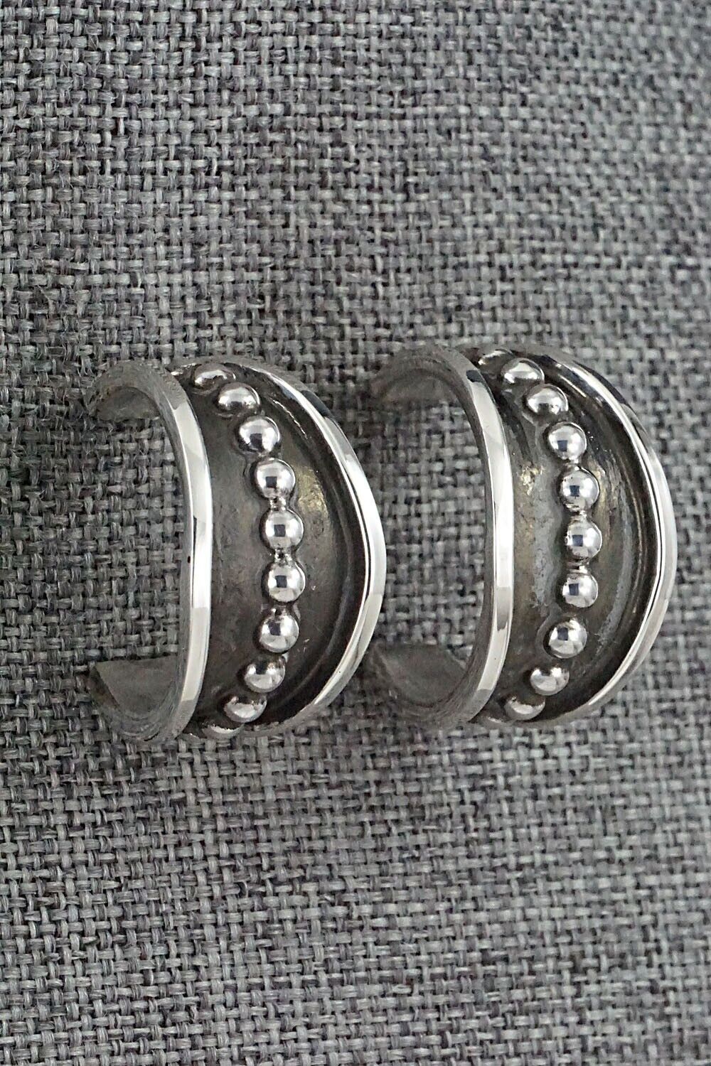 Sterling Silver Hoop Earrings - Tom Hawk