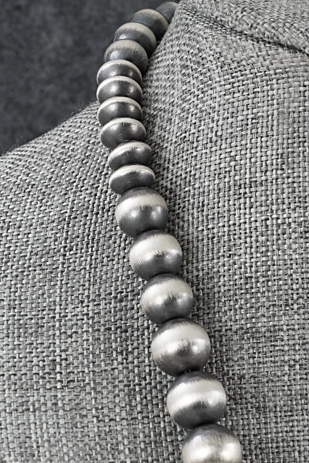 Sterling Silver Navajo Pearl Necklace 28" - Rose Martin
