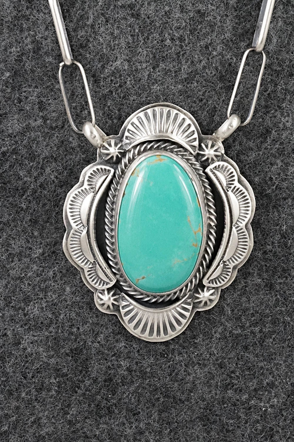 Turquoise & Sterling Silver Necklace - Randy Boyd