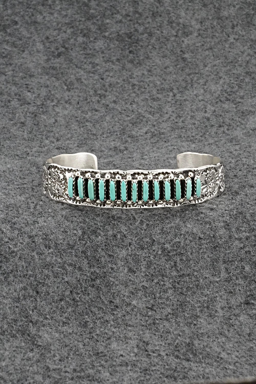 Turquoise & Sterling Silver Bracelet - Murray Hannaweeka