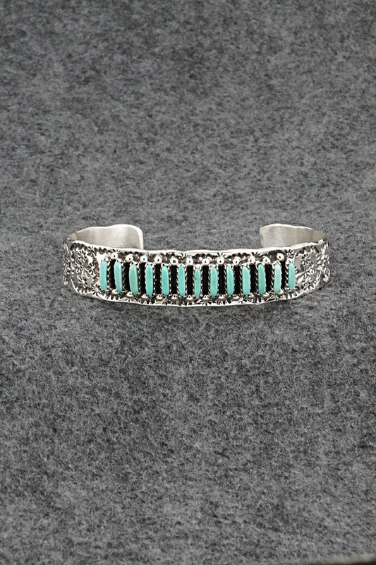 Turquoise & Sterling Silver Bracelet - Murray Hannaweeka
