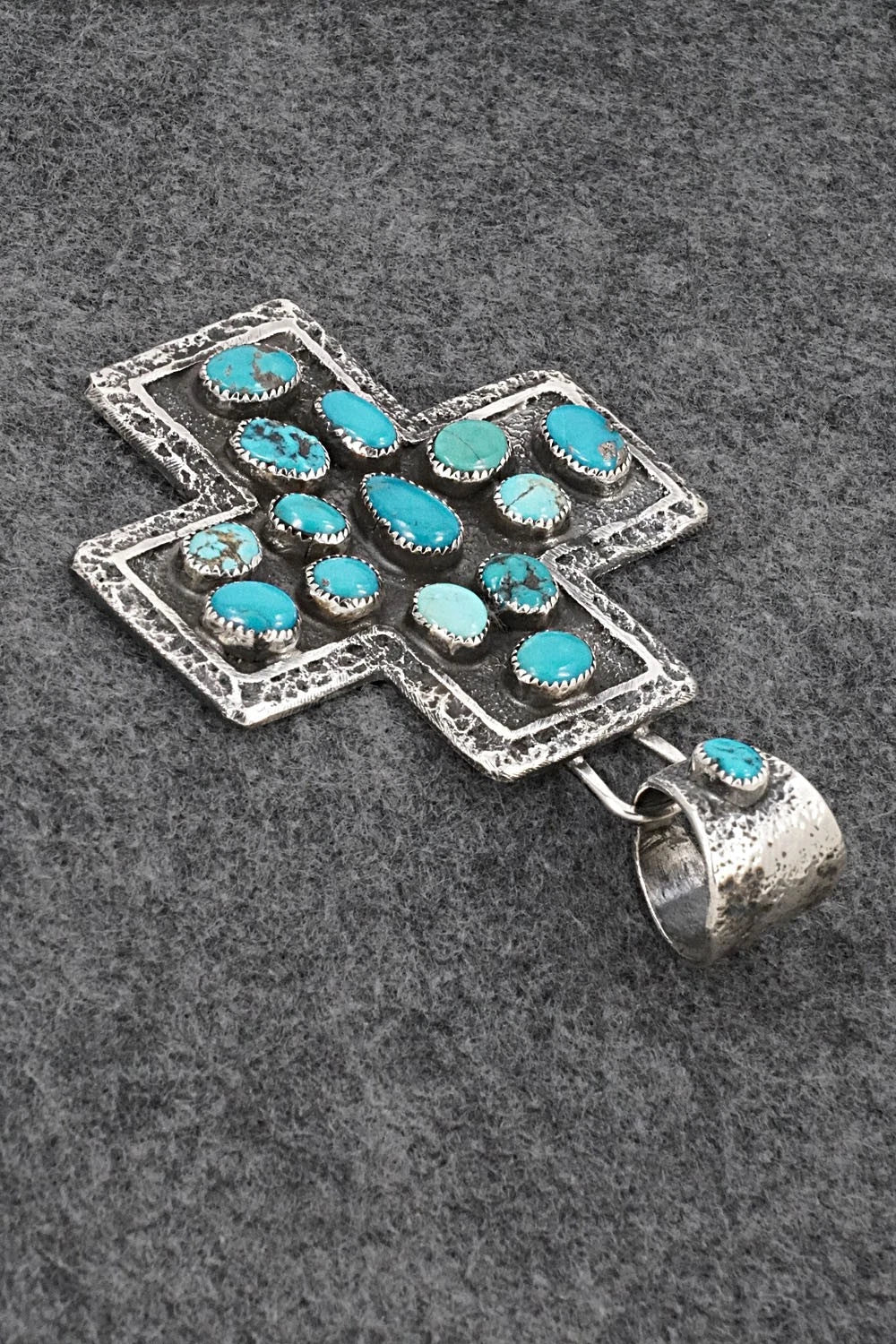 Turquoise & Sterling Silver Pendant - Delbert Arviso