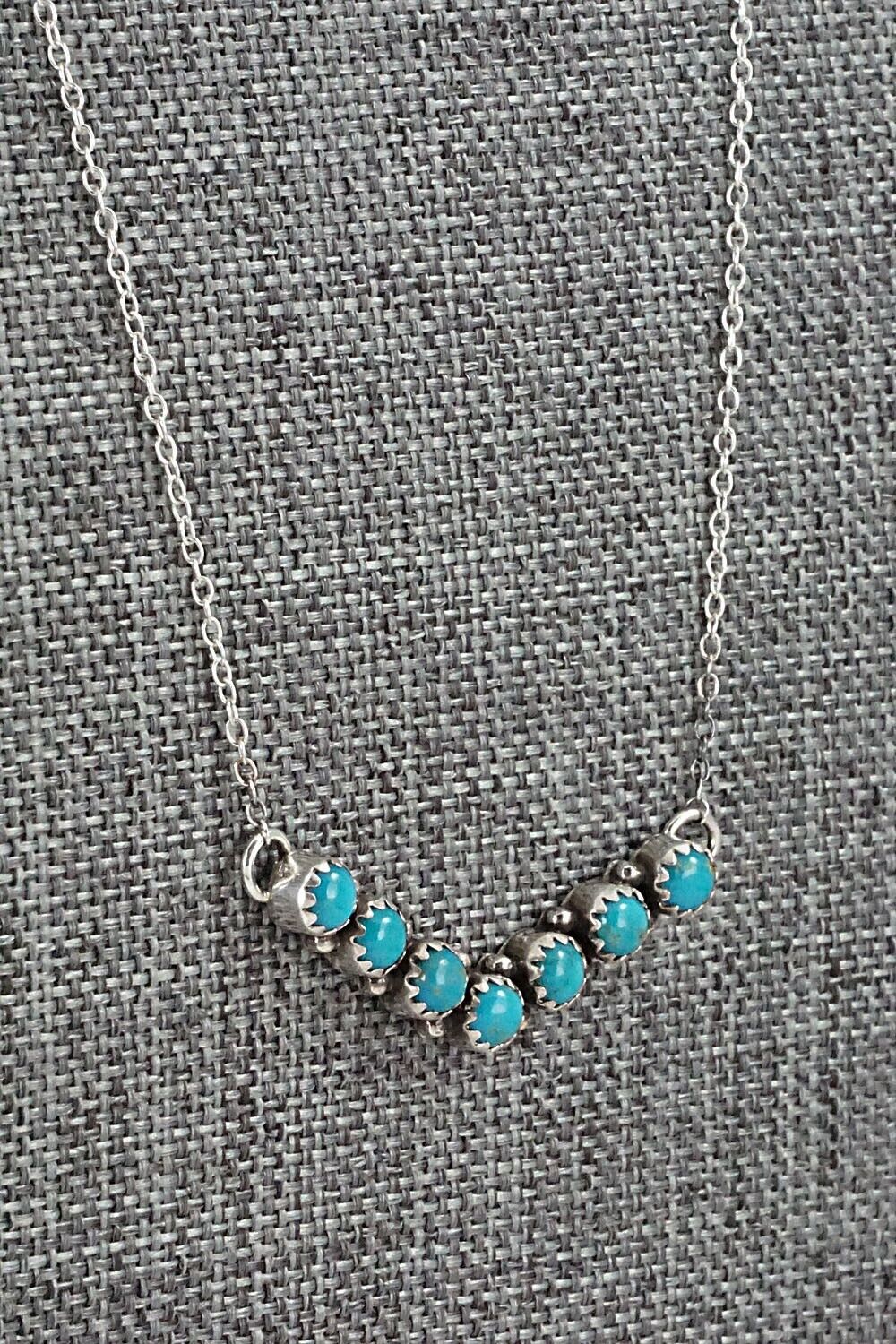 Turquoise & Sterling Silver Necklace - Renell Chaco