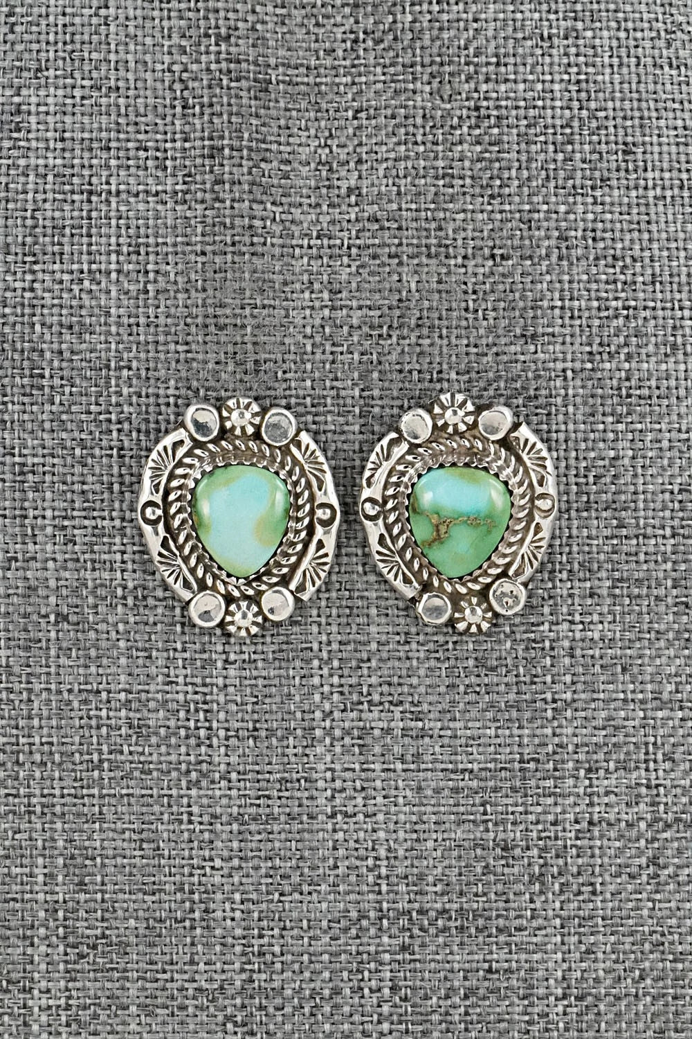 Turquoise & Sterling Silver Necklace and Earrings Set - Phil Nez
