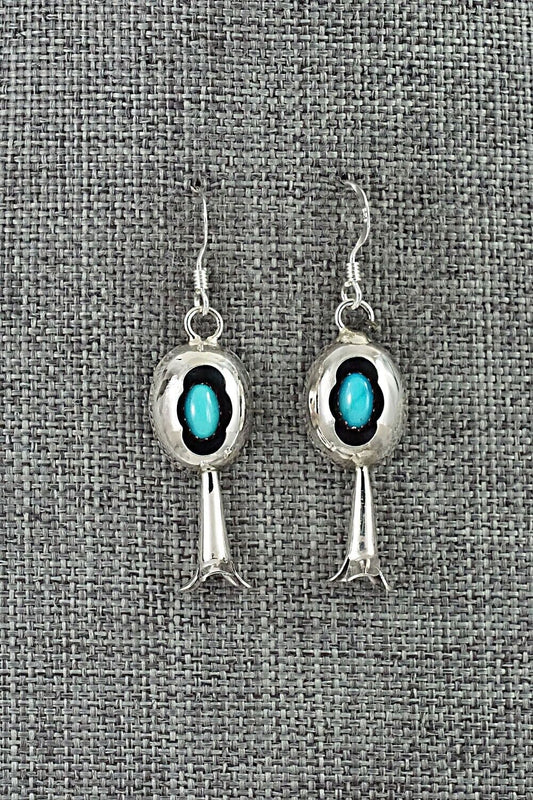 Turquoise & Sterling Silver Blossom Earrings - Phil Garcia