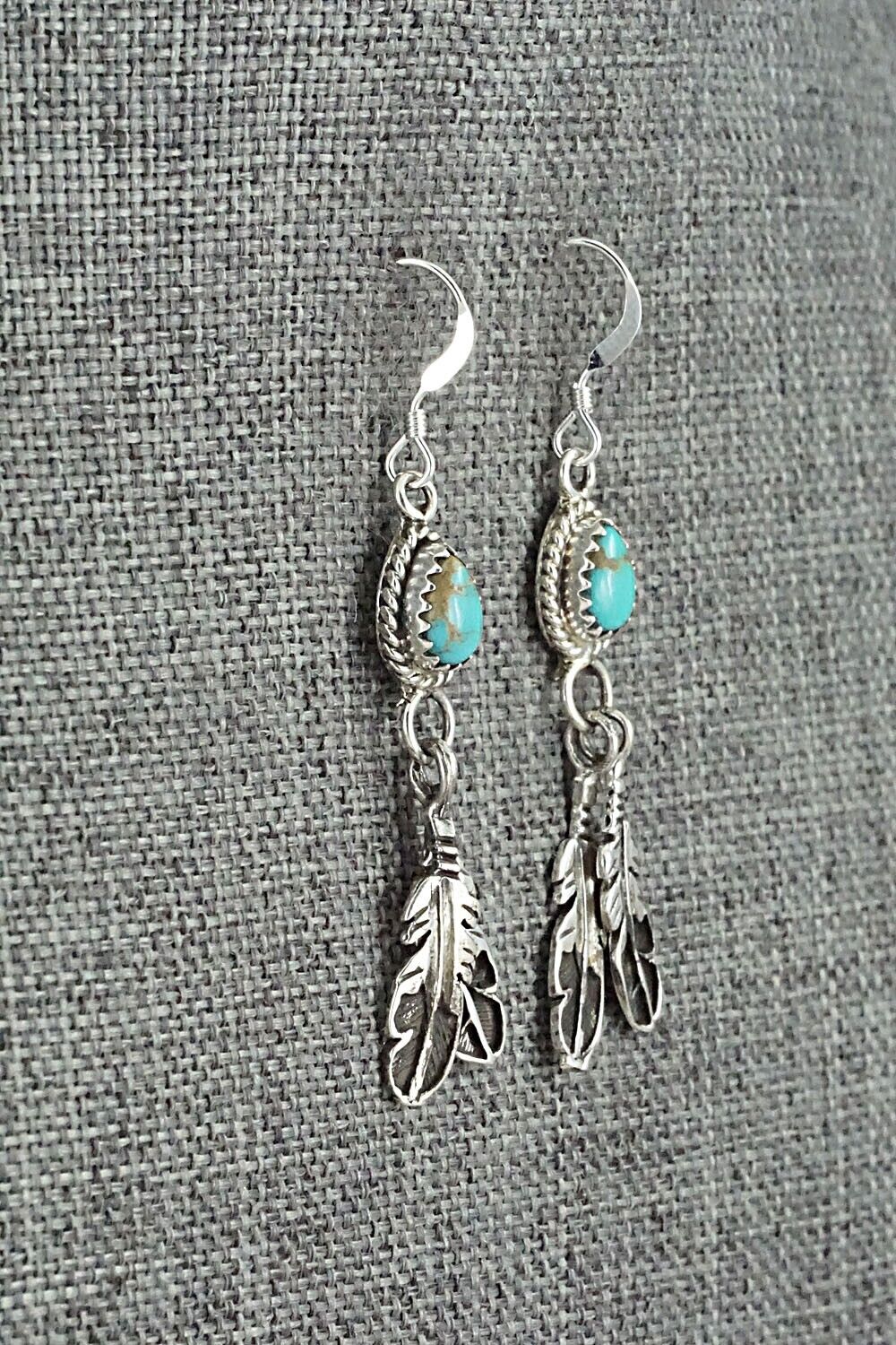 Turquoise & Sterling Silver Earrings - Sharon McCarthy