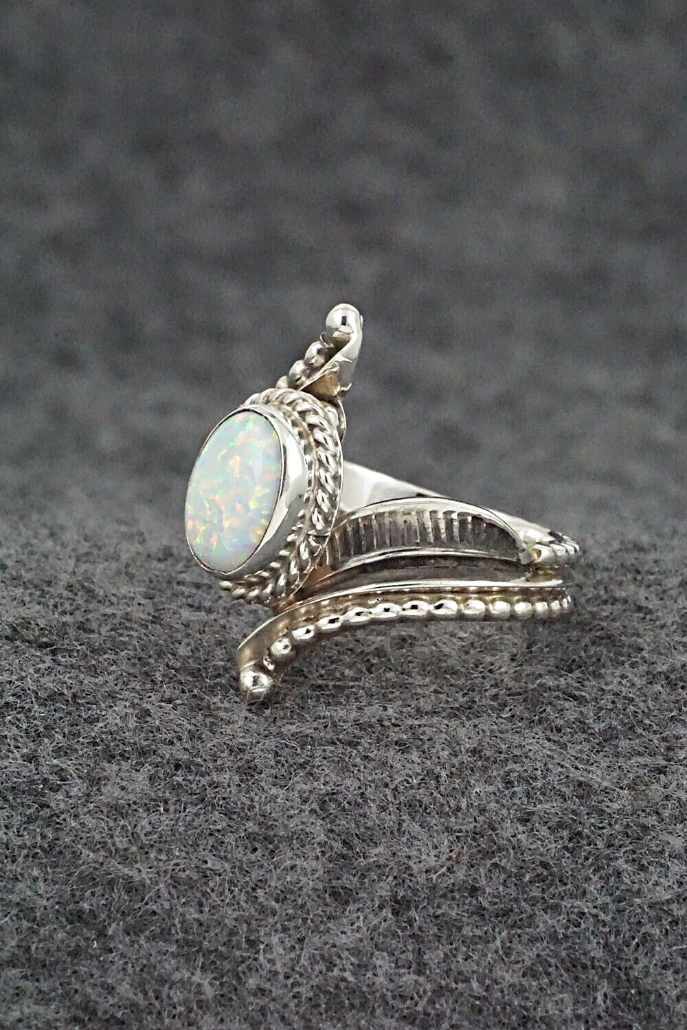 Opalite & Sterling Silver Ring - Thomas Yazzie - Size 7