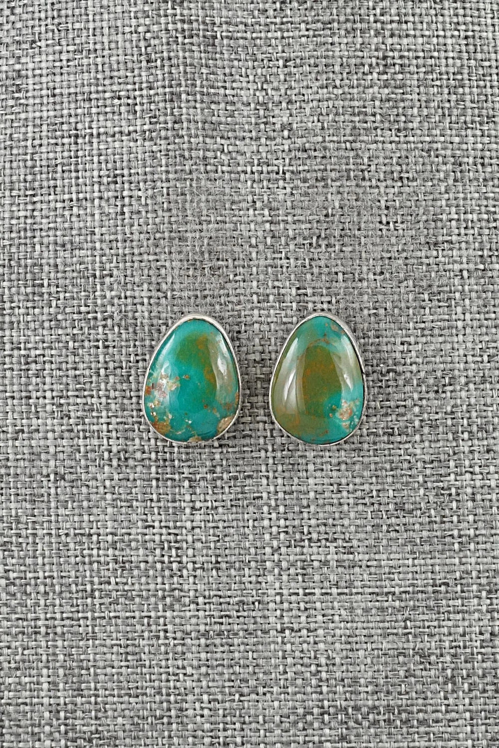 Turquoise & Sterling Silver Earrings - Rosemary Saunders