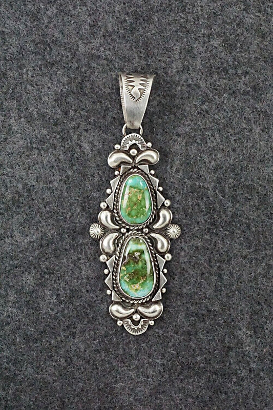 Turquoise and Sterling Silver Pendant - Derrick Gordon
