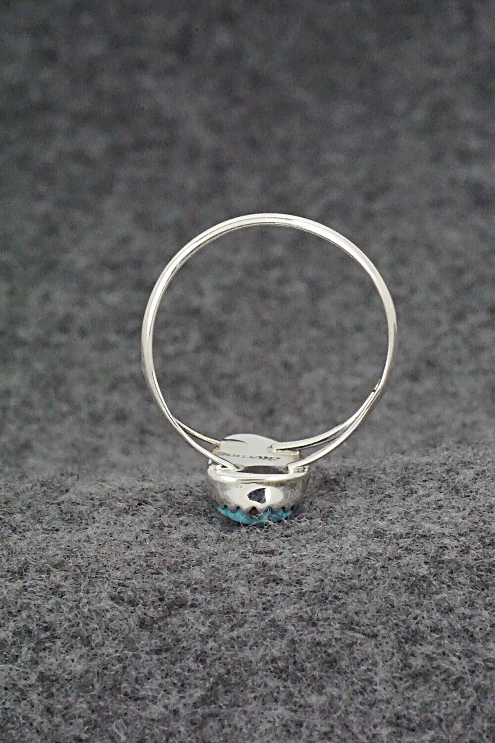 Turquoise & Sterling Silver Ring - Sharon McCarthy - Size 9.5