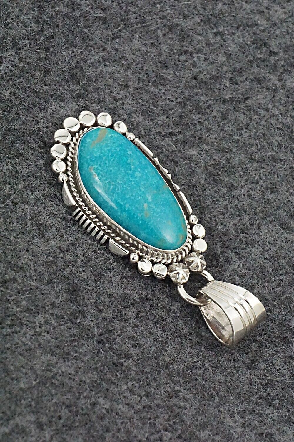 Turquoise & Sterling Silver Pendant - Daniel Benally