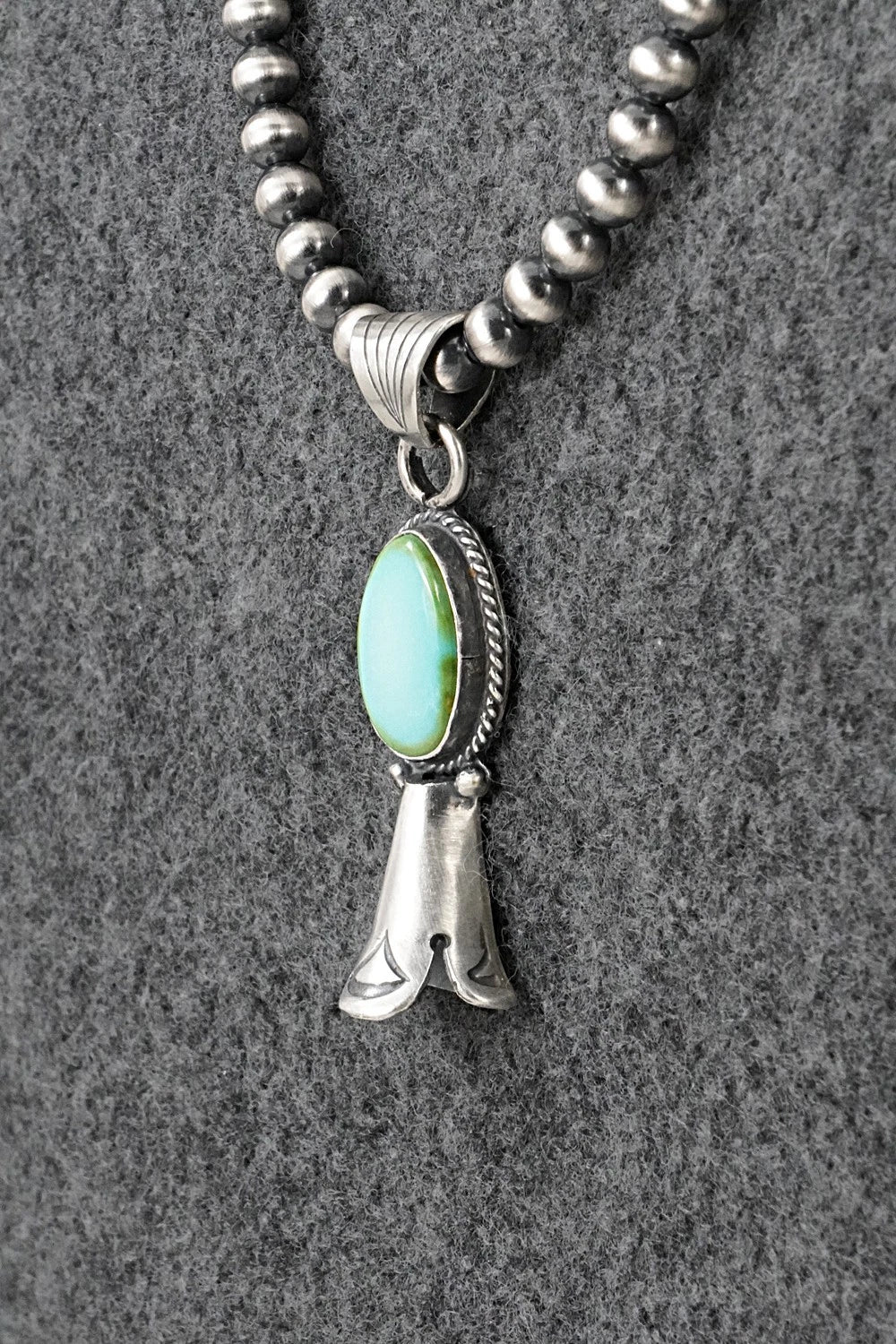 Turquoise & Sterling Silver Necklace - Sharon McCarthy