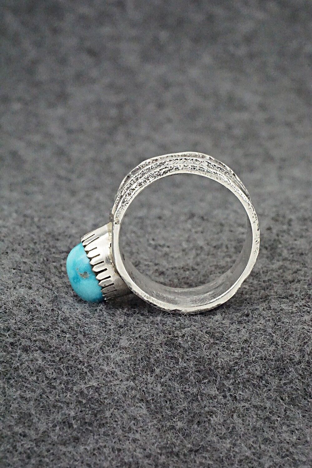 Turquoise & Sterling Silver Ring - Cody Begay - Size 10.5