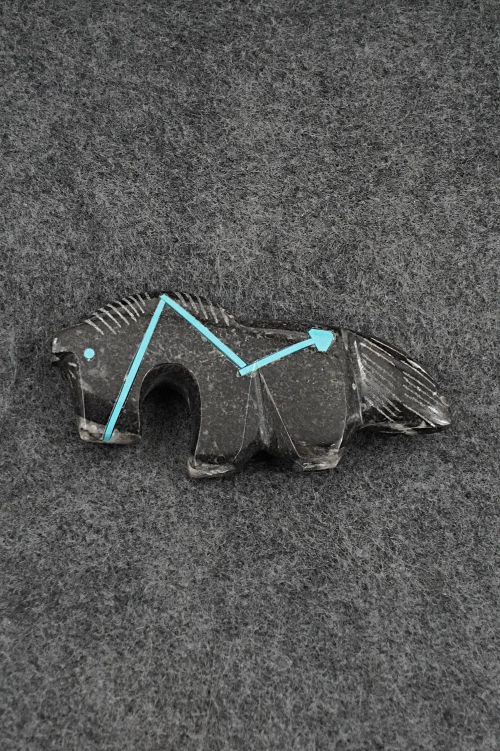 Horse Zuni Fetish Carving - Kenric Laiwakete