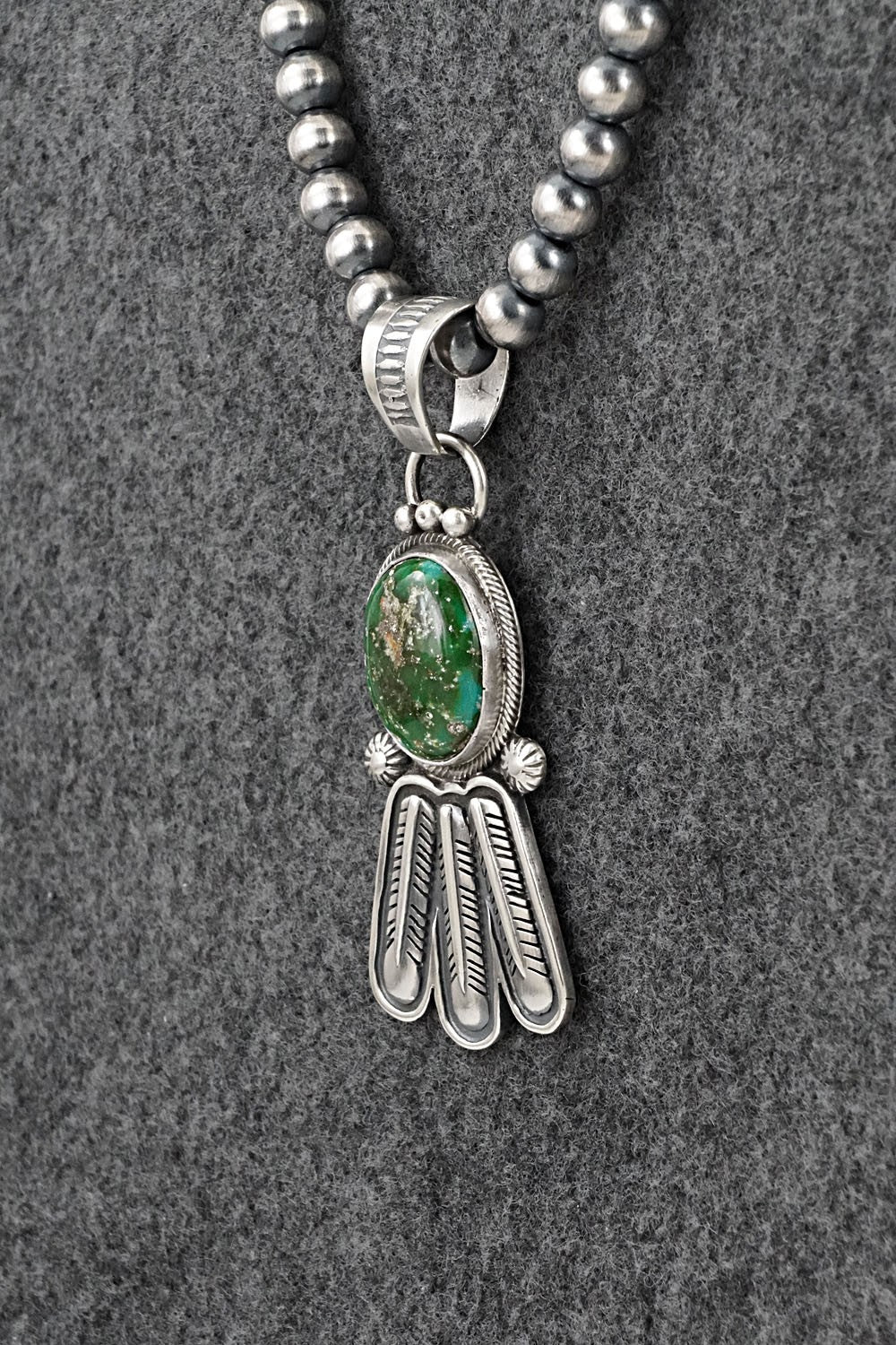 Turquoise & Sterling Silver Necklace - Verley Betone