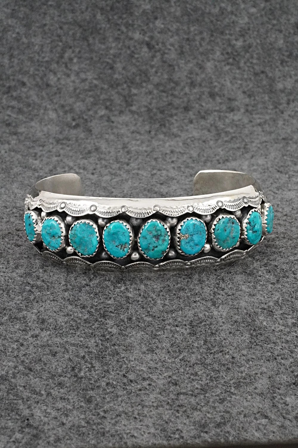 Turquoise & Sterling Silver Bracelet - Wilbert Muskett Sr.