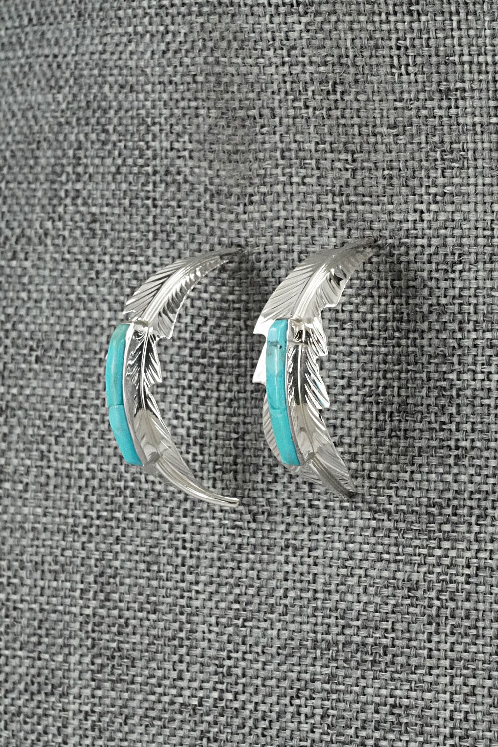 Turquoise & Sterling Silver Earrings - Alan Barney