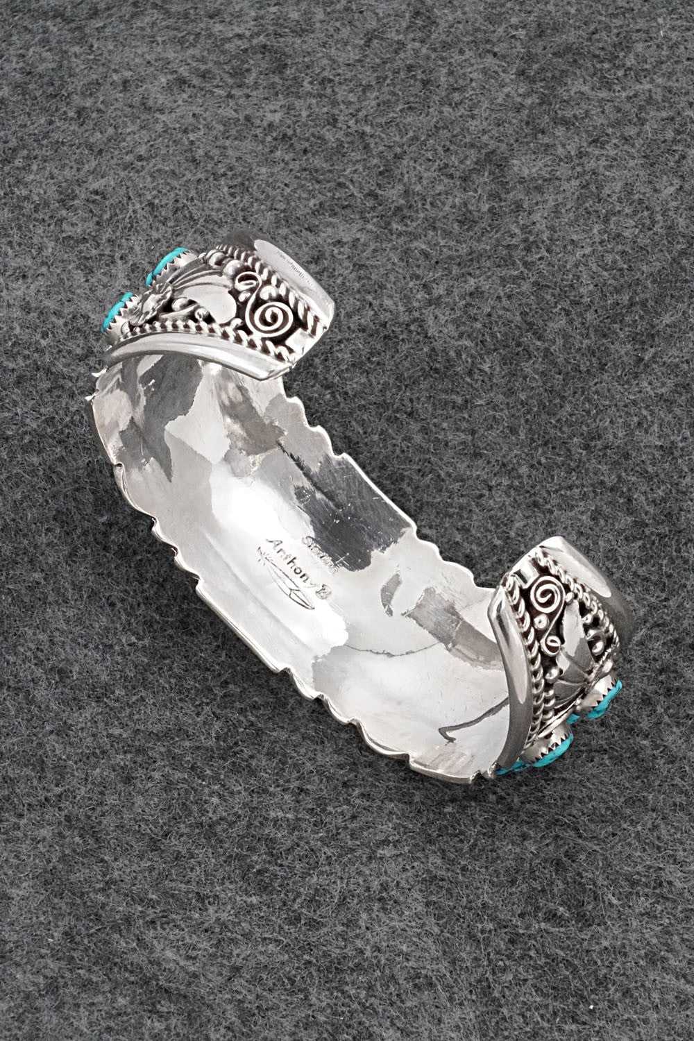Turquoise & Sterling Silver Bracelet - Anthony Brown