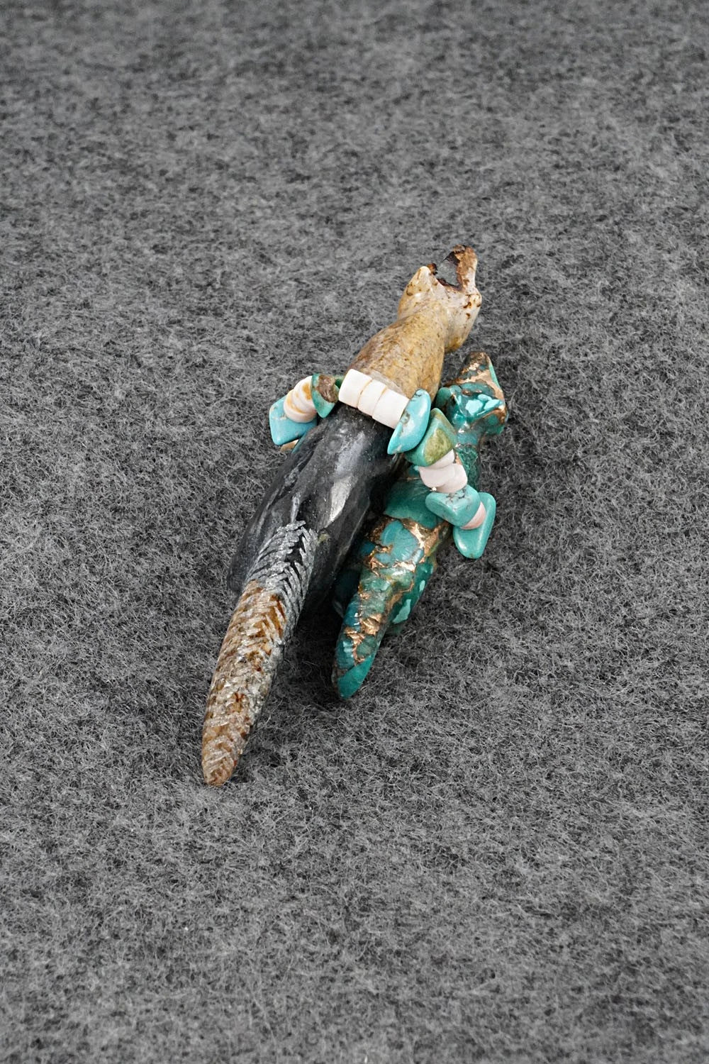 Wolf Zuni Fetish Carving - Daisy Rose Leonard