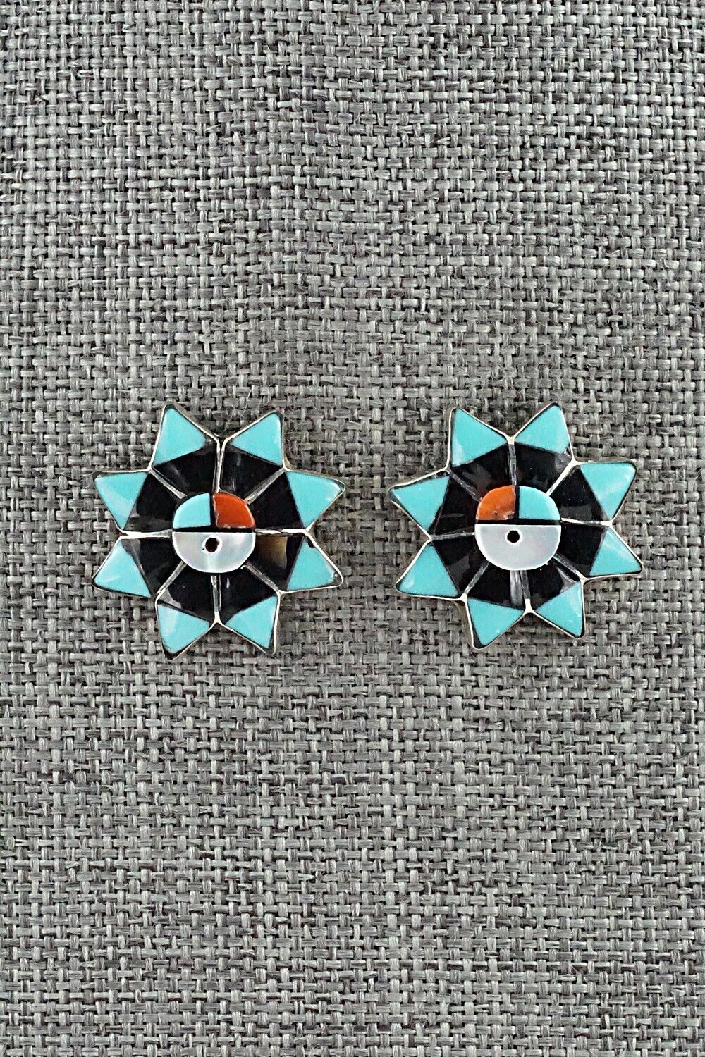 Multi Stone & Sterling Silver Earrings - Clayton Vacit